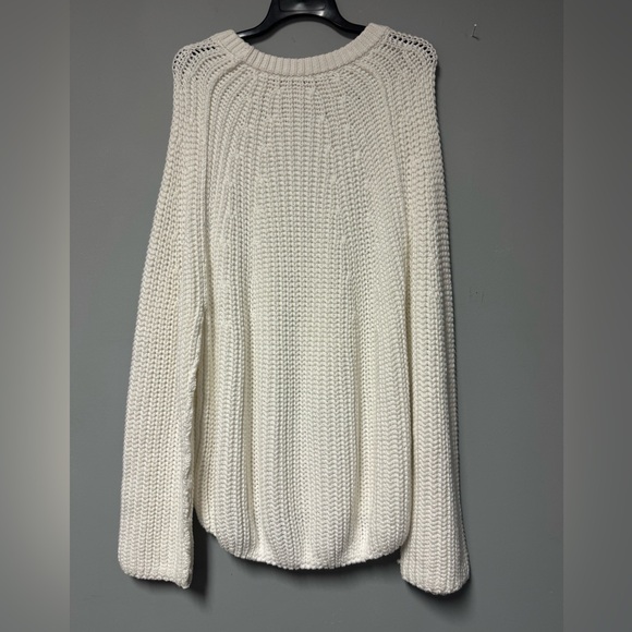 NWT Free People Take Me Home Sweater in Ivory Size Large Retail $148 - Picture 6 of 7